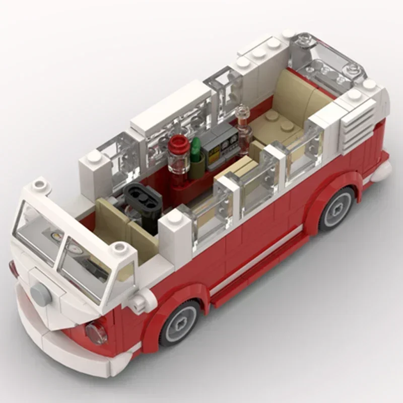 Модель автомобиля Moc, строительные кирпичи T1, технология для отдыха, модульные блоки, подарки, рождественские игрушки, наборы «сделай сам», сборка 
Модель автомобиля Moc, строительные кирпичи T1, технология для отдыха, модульные блоки, подарки, рождественские игрушки, наборы «сделай сам», сборка