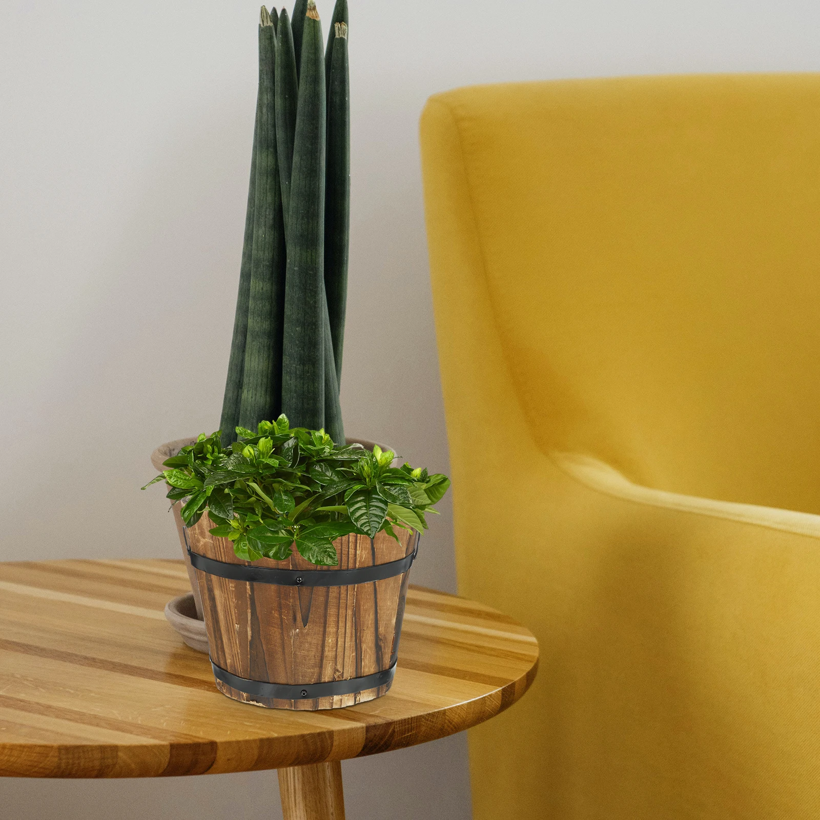 Wooden Flower Pot Large Size Vases Garden Plants Indoor Rustic Bucket Planter Handles Wood Barrel Plant Container Balcony Decor
Wooden Flower Pot Large Size Vases Garden Plants Indoor Rustic Bucket Planter Handles Wood Barrel Plant Container Balcony Decor