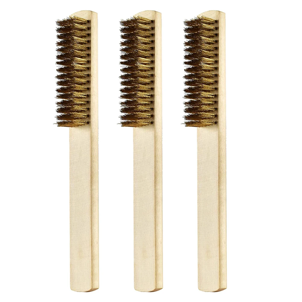 3Pcs Steel Wire Brush Polishing Tool Rust Remover Dust Cleaning Brush Household Wood Handle AntiSlip Durability
3Pcs Steel Wire Brush Polishing Tool Rust Remover Dust Cleaning Brush Household Wood Handle AntiSlip Durability