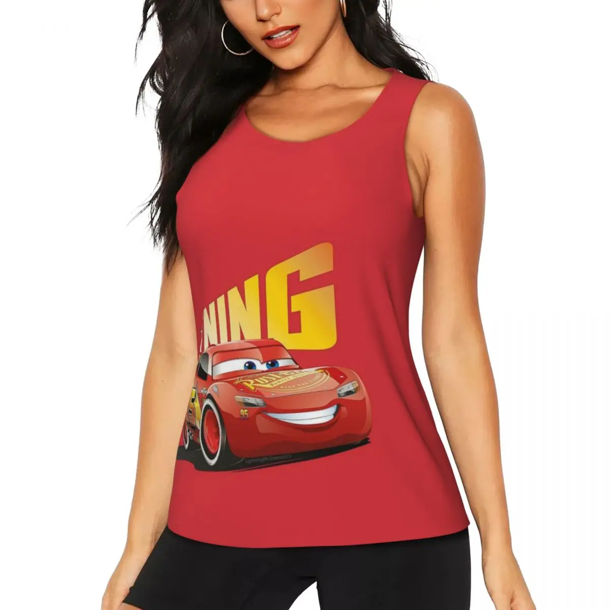 Custom Lighting McQueen Yoga Tank Tops Women Cars Workout Gym Sports Shirts 
Custom Lighting McQueen Yoga Tank Tops Women Cars Workout Gym Sports Shirts