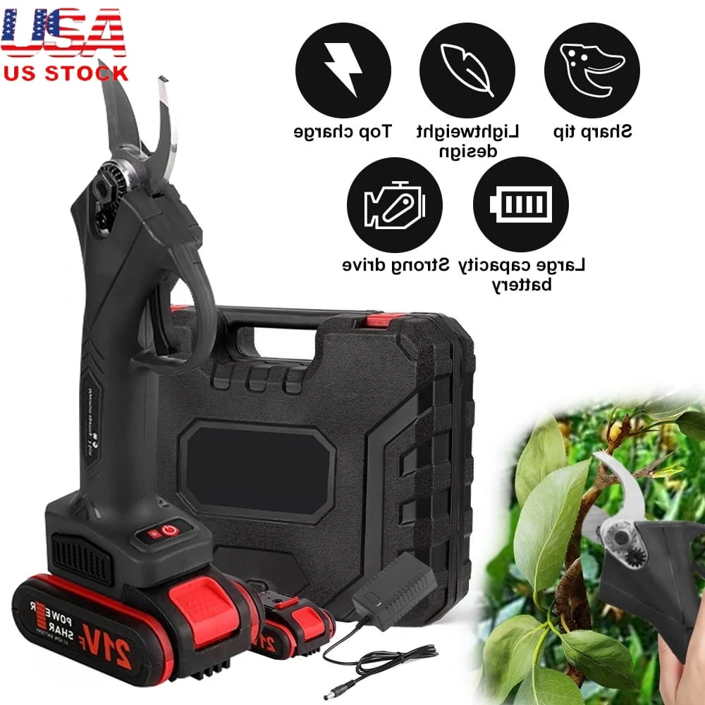 Cordless Electric Pruning Shears High-Quality SK5 Blade Rechargeable Lithium Battery Ergonomic Lightweight Design Adjustable
Cordless Electric Pruning Shears High-Quality SK5 Blade Rechargeable Lithium Battery Ergonomic Lightweight Design Adjustable