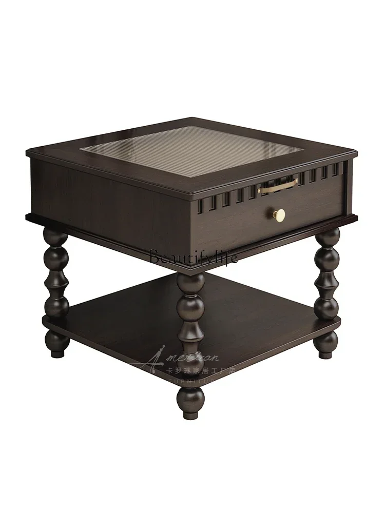 LD33American light luxury retro pure solid wood bedside table small apartment bedroom locker
LD33American light luxury retro pure solid wood bedside table small apartment bedroom locker