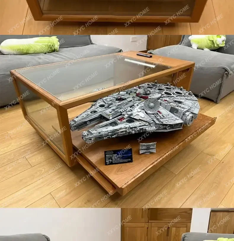 medieval style solid wood display coffee table cherry wood tempered glass display coffee table creative customization
medieval style solid wood display coffee table cherry wood tempered glass display coffee table creative customization