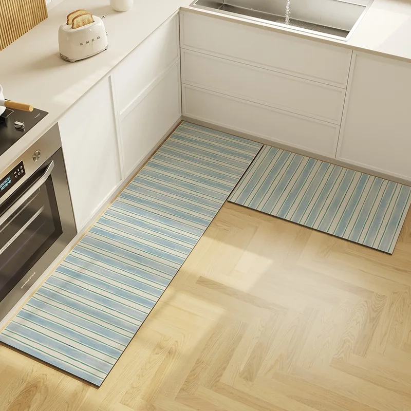 Kitchen Floor Mat Simple Stripe Oil-proof Waterproof Carpet PVC Leather Home Scratch-resistant Wear-resistant Rug Alfombra
Kitchen Floor Mat Simple Stripe Oil-proof Waterproof Carpet PVC Leather Home Scratch-resistant Wear-resistant Rug Alfombra