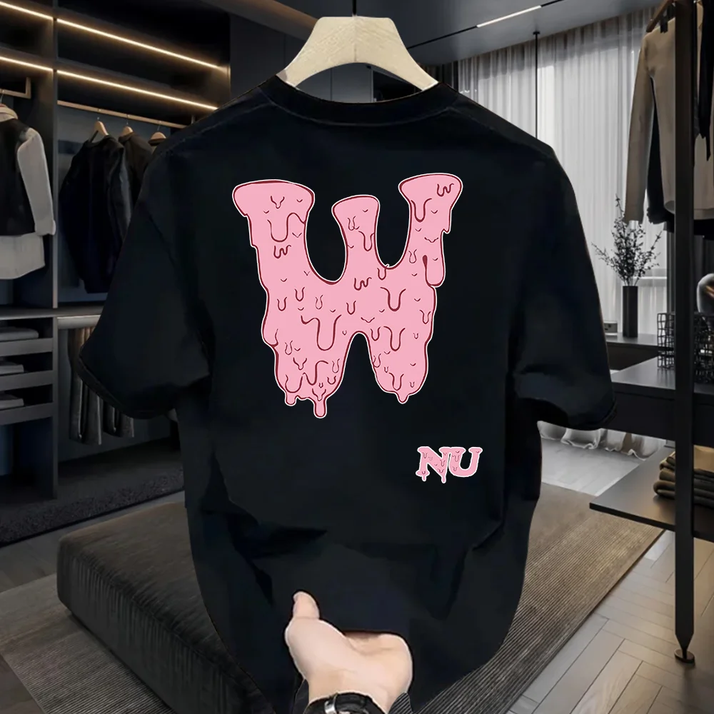 Pure Cotton ort Sve T-irt ex Faionable American Sle Brand Tag Tailored for Youth Summer Casual round Ne Top
Pure Cotton ort Sve T-irt ex Faionable American Sle Brand Tag Tailored for Youth Summer Casual round Ne Top