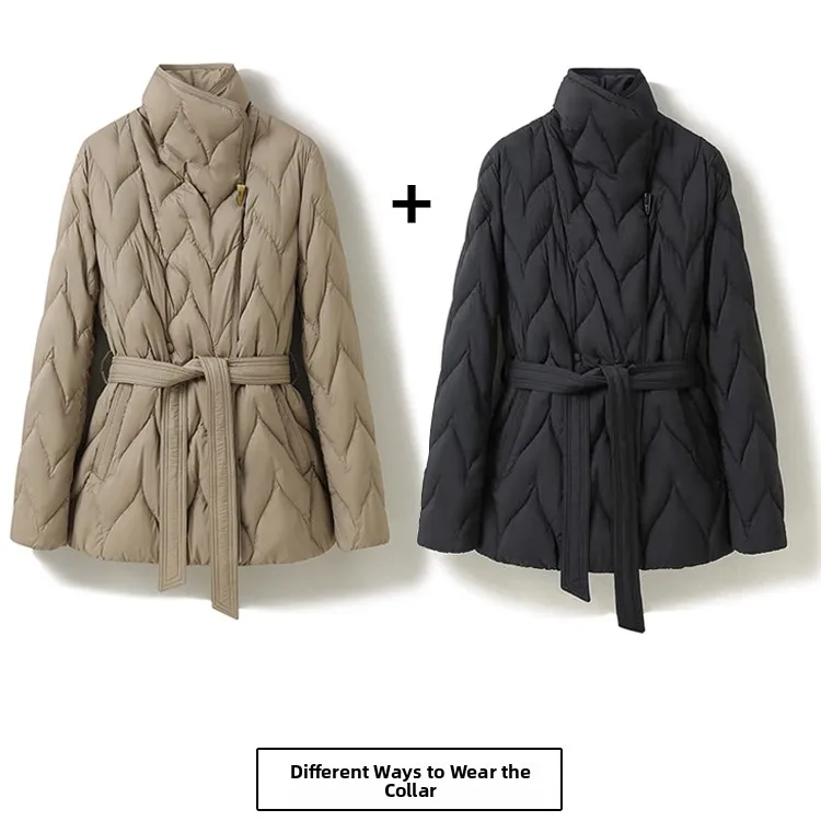 Slimming Effect down Jaet ort Lightweight Women's Commuter Sle White Du down Coat Korean Sle Belted Warm Long Sve
Slimming Effect down Jaet ort Lightweight Women's Commuter Sle White Du down Coat Korean Sle Belted Warm Long Sve