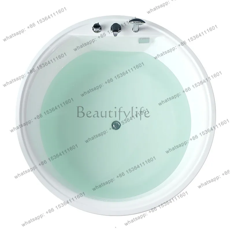 Round large bathtub household small apartment acrylic freestanding double bathtub
Round large bathtub household small apartment acrylic freestanding double bathtub