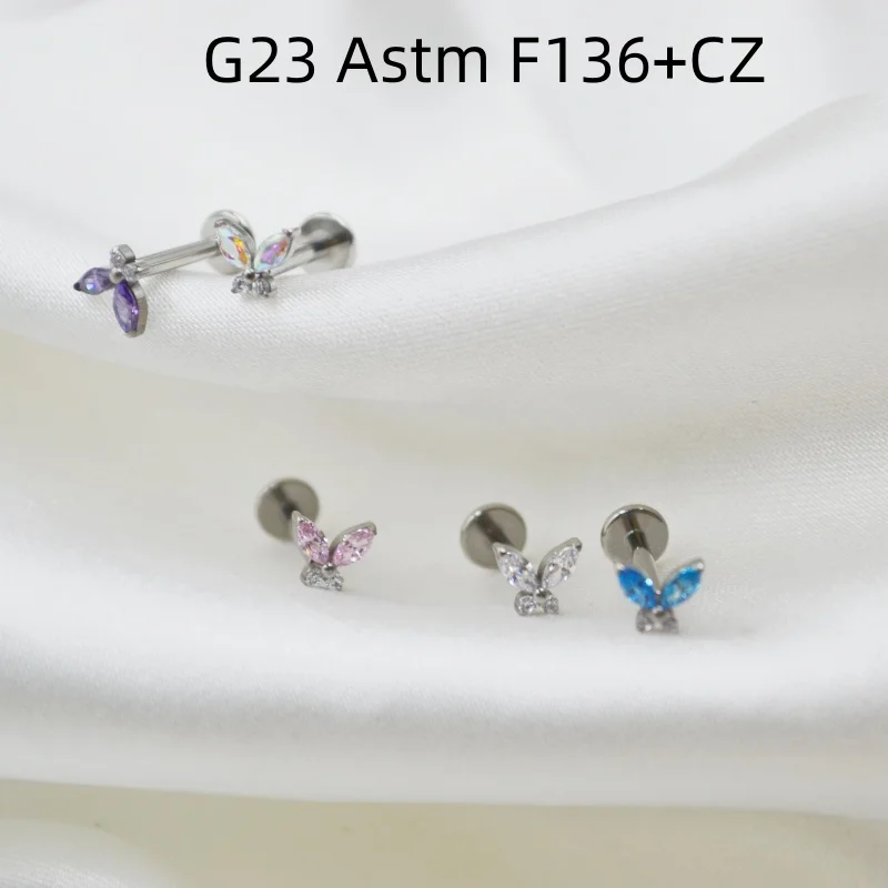 LOT10pcs Ювелирные изделия для тела G23 Титан Astm F136 Бабочка CZ Губная губа Кольцо Бар Пирсинг губ Ухо Спираль Бар Пирсинг Ювелирные изделия 
LOT10pcs Ювелирные изделия для тела G23 Титан Astm F136 Бабочка CZ Губная губа Кольцо Бар Пирсинг губ Ухо Спираль Бар Пирсинг Ювелирные изделия