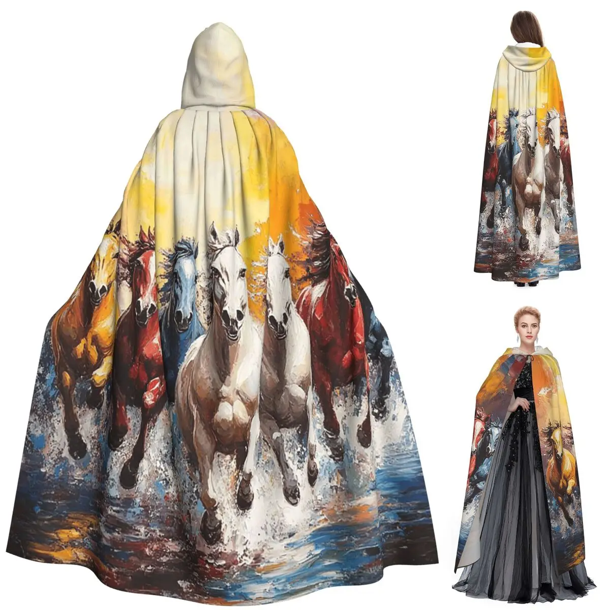 Лошадь, говорящая в пустыне, иллюстрация, длинный плащ с капюшоном, средневековый костюм ведьмы, накидка для косплея, накидка на Хэллоуин, вампир, для взрослых, унисекс 
Лошадь, говорящая в пустыне, иллюстрация, длинный плащ с капюшоном, средневековый костюм ведьмы, накидка для косплея, накидка на Хэллоуин, вампир, для взрослых, унисекс