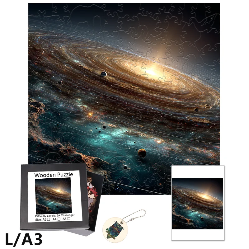 Cosmic Galaxy Wooden Flat Puzzle - Educational DIY Game, Interactive Game for Children and Adults, Atmosphere Decoration
Cosmic Galaxy Wooden Flat Puzzle - Educational DIY Game, Interactive Game for Children and Adults, Atmosphere Decoration