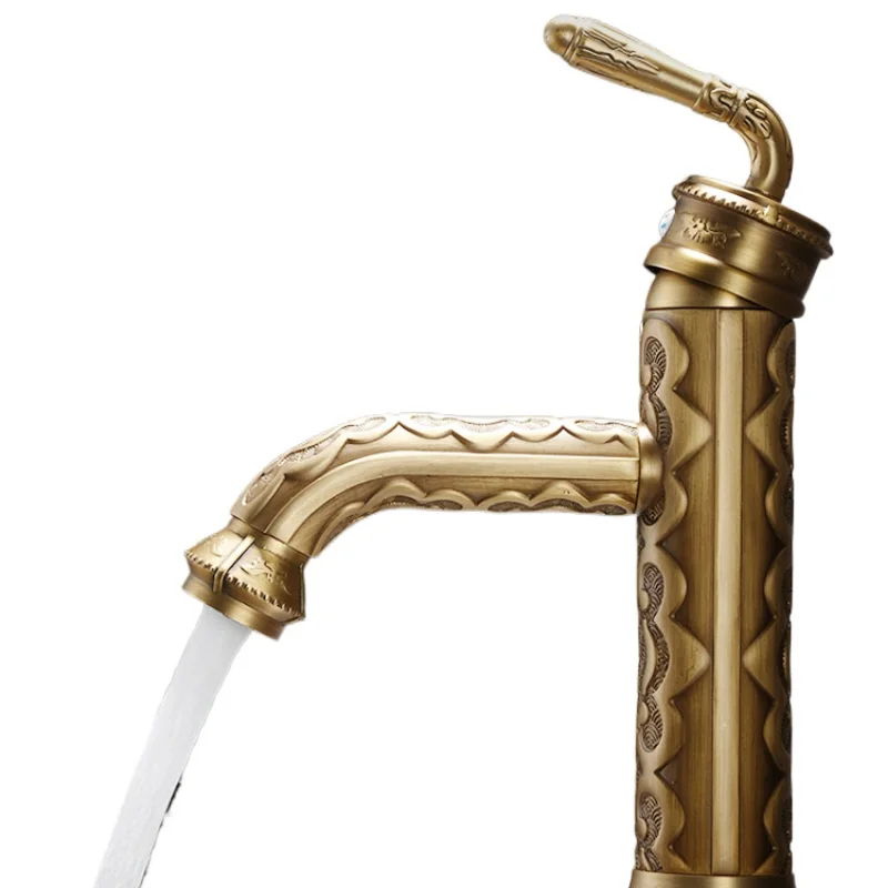 Y All copper antique faucet hot and cold wash basin bathroom retro European bronze
Y All copper antique faucet hot and cold wash basin bathroom retro European bronze