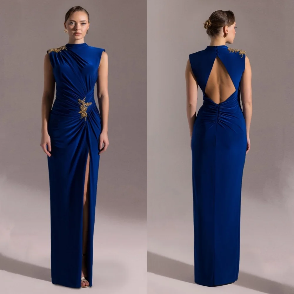 Customized Pleat Sequined High Collar Sheath Long Dresses Bespoke Occasion Classic Retro Exquisite Formal Evening
Customized Pleat Sequined High Collar Sheath Long Dresses Bespoke Occasion Classic Retro Exquisite Formal Evening