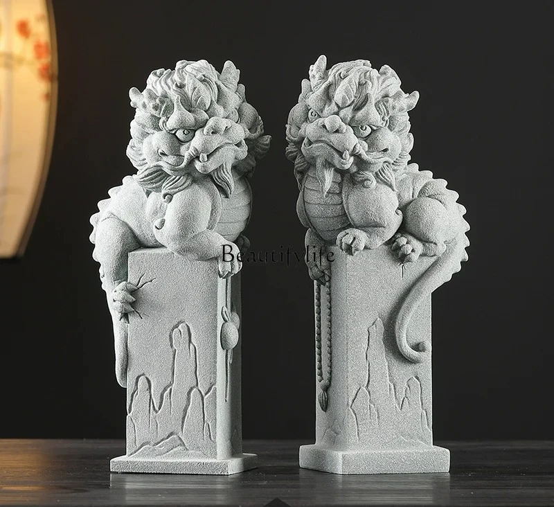 Green Sandstone National Tide Unicorn Decorations a Pair Bringing Fortune Shop Opening Gifts
Green Sandstone National Tide Unicorn Decorations a Pair Bringing Fortune Shop Opening Gifts