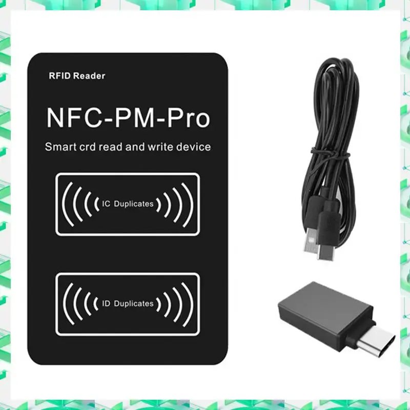 3C Electron RFID Smart Chip Reader PM PRO Decoder+5XUID Keychain+5XCUID Card NFC Key Copier 13.56Mhz 125Khz Badge Write Token Cl
3C Electron RFID Smart Chip Reader PM PRO Decoder+5XUID Keychain+5XCUID Card NFC Key Copier 13.56Mhz 125Khz Badge Write Token Cl