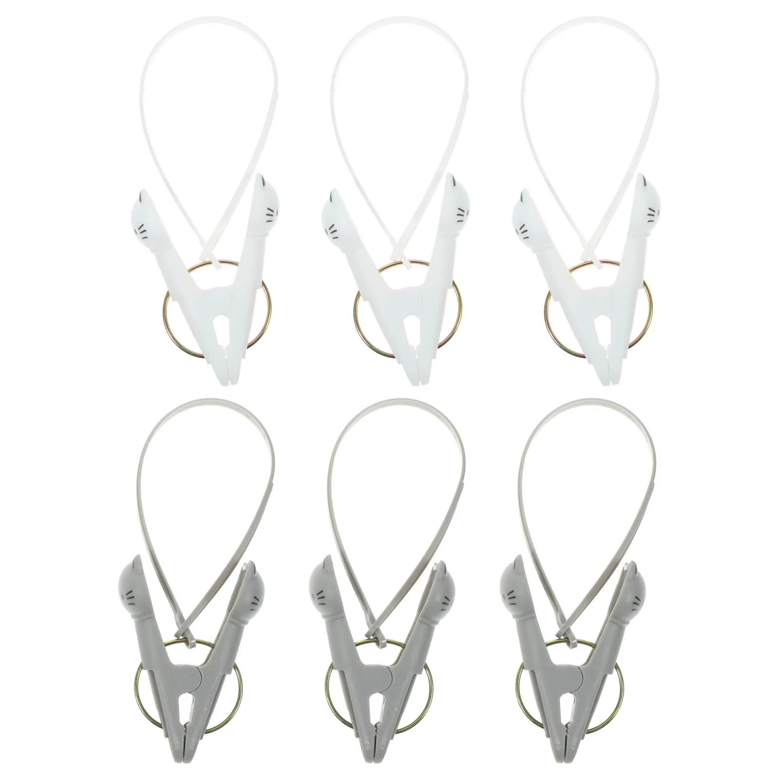6pcs Windproof Clothes Clips Quilt Fixing Clamps with Lanyards for Clothesline Clothing Clip With Rope
6pcs Windproof Clothes Clips Quilt Fixing Clamps with Lanyards for Clothesline Clothing Clip With Rope