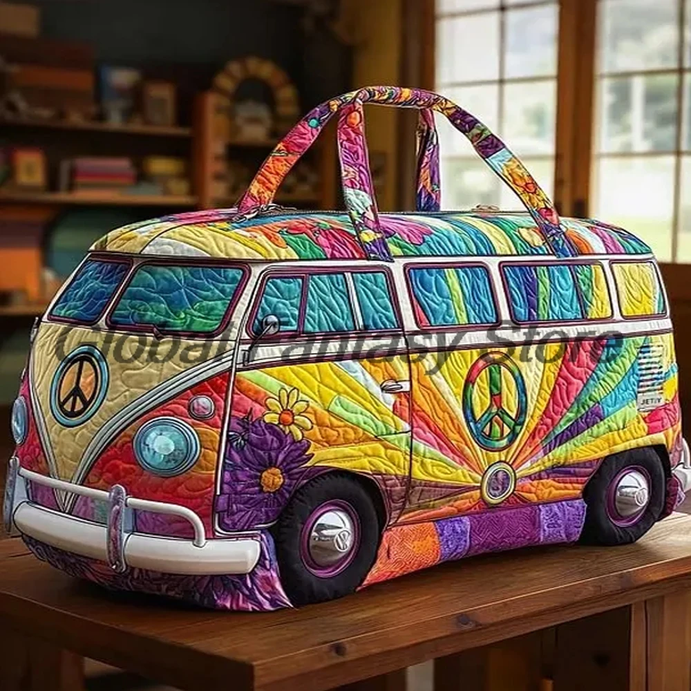 Freedom Echo Quilted Duffle Bag Rainbow Sunburst Peace Sign Floral Travel Tote Bag Women Men Outdoor Weekender Handbag
Freedom Echo Quilted Duffle Bag Rainbow Sunburst Peace Sign Floral Travel Tote Bag Women Men Outdoor Weekender Handbag