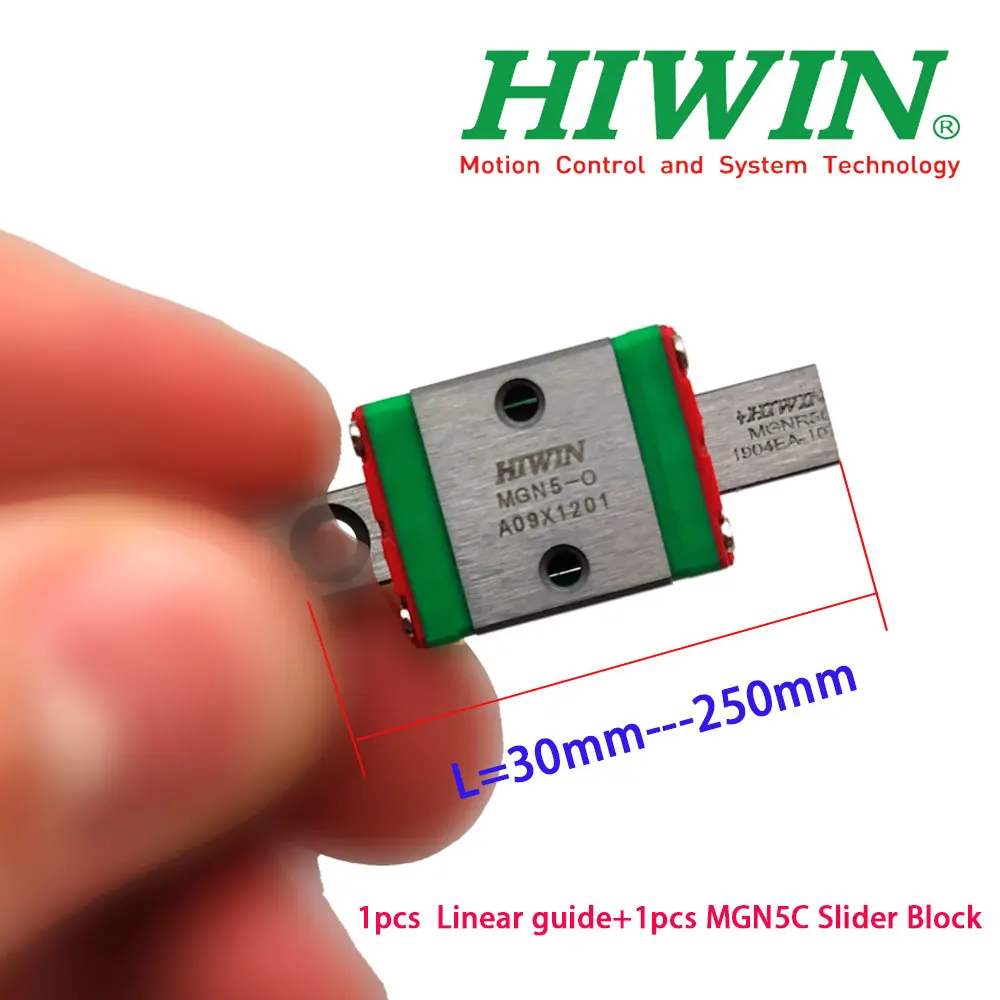 Free Shipping HIWIN Original MGN5 Miniature Linear Guide Rail L=30-250mm+1pcs MGN5C Slider Block For 3D Printers and SLR Camera
Free Shipping HIWIN Original MGN5 Miniature Linear Guide Rail L=30-250mm+1pcs MGN5C Slider Block For 3D Printers and SLR Camera
