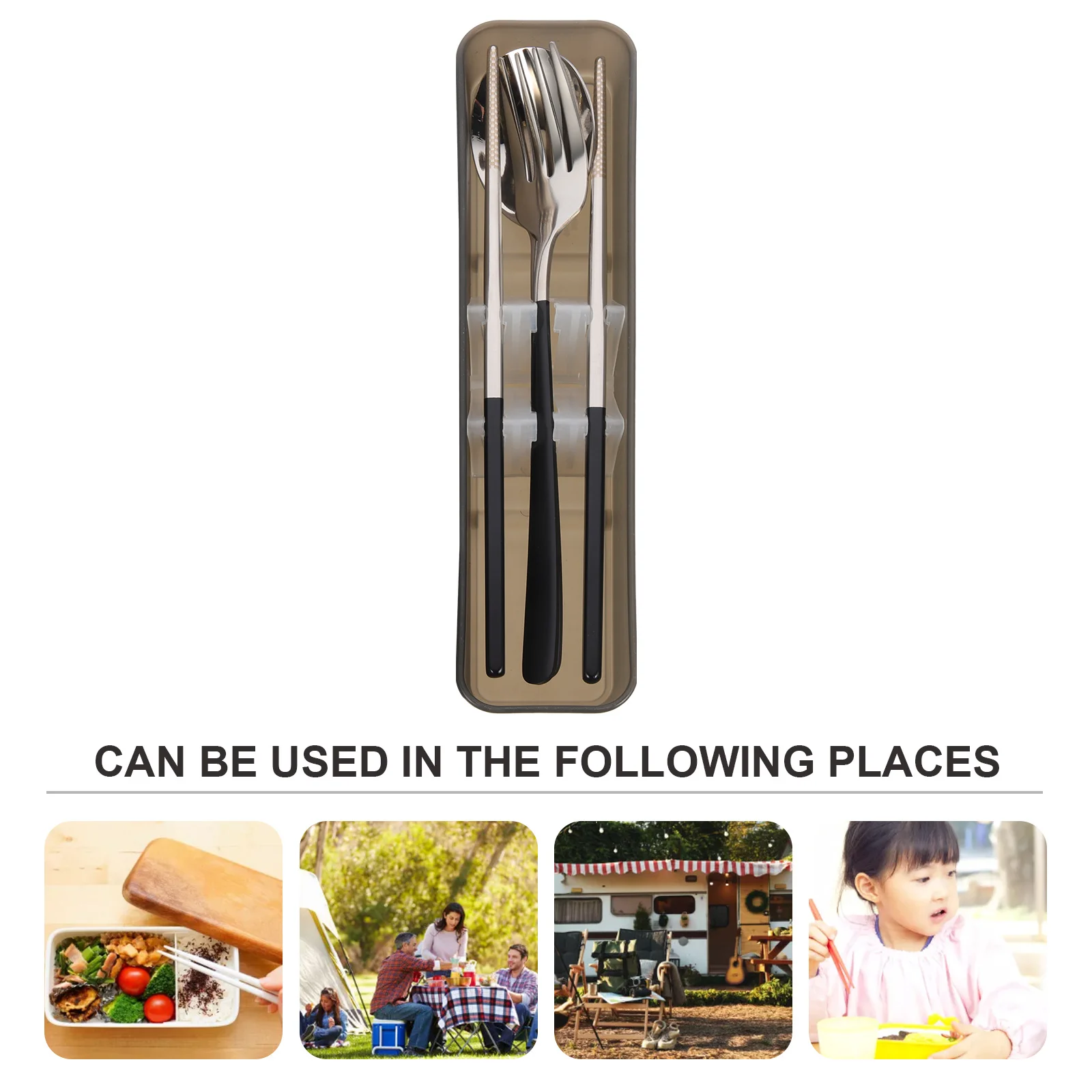 1 Set Portable Utensils Set With Case Travel Tableware Kit For Lunch Box Reusable Fork Spoon Chopstick Storage Included Smooth
1 Set Portable Utensils Set With Case Travel Tableware Kit For Lunch Box Reusable Fork Spoon Chopstick Storage Included Smooth