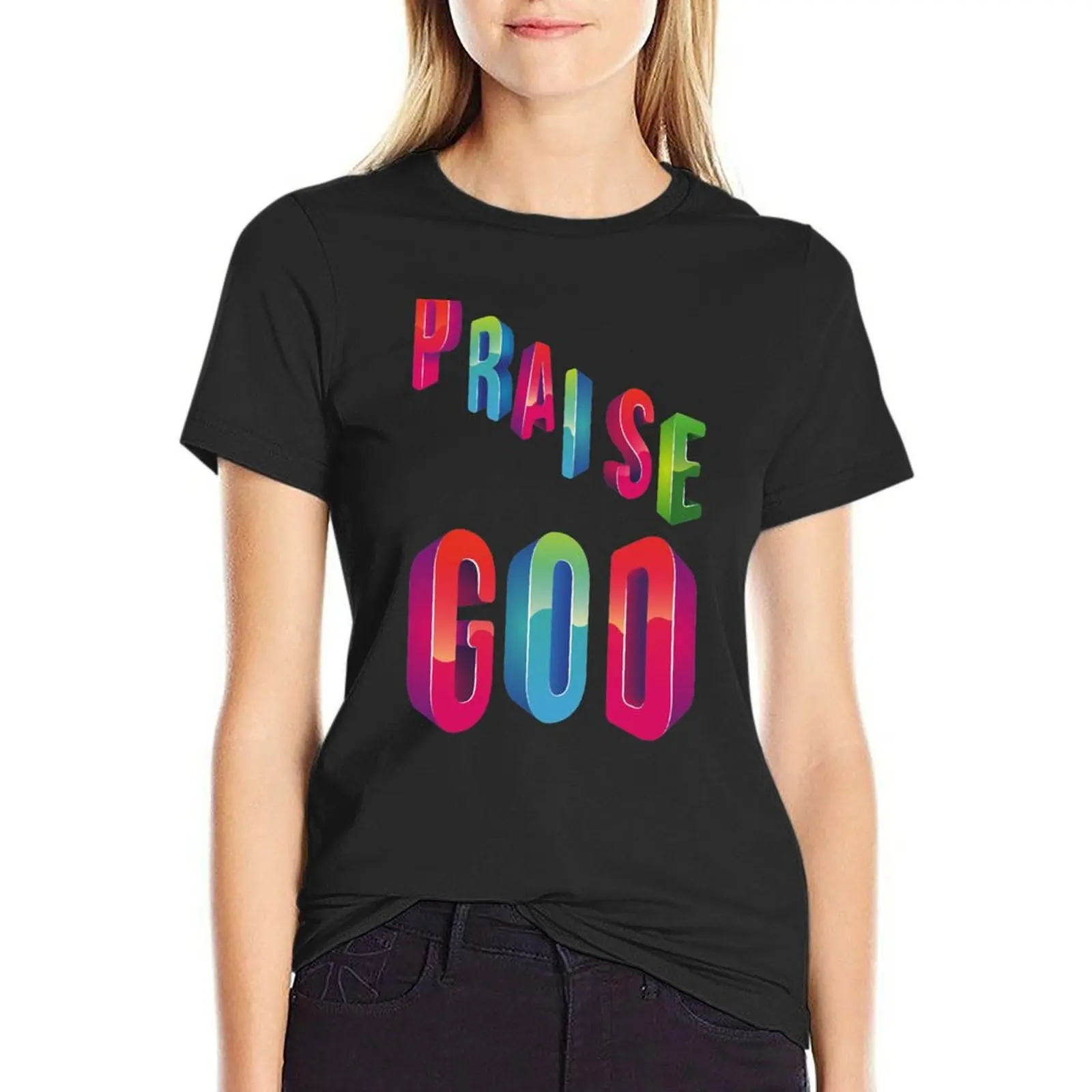Praise GOD-White Background T-Shirt summer tops vintage cute tops aesthetic clothes cat shirts for Women
Praise GOD-White Background T-Shirt summer tops vintage cute tops aesthetic clothes cat shirts for Women