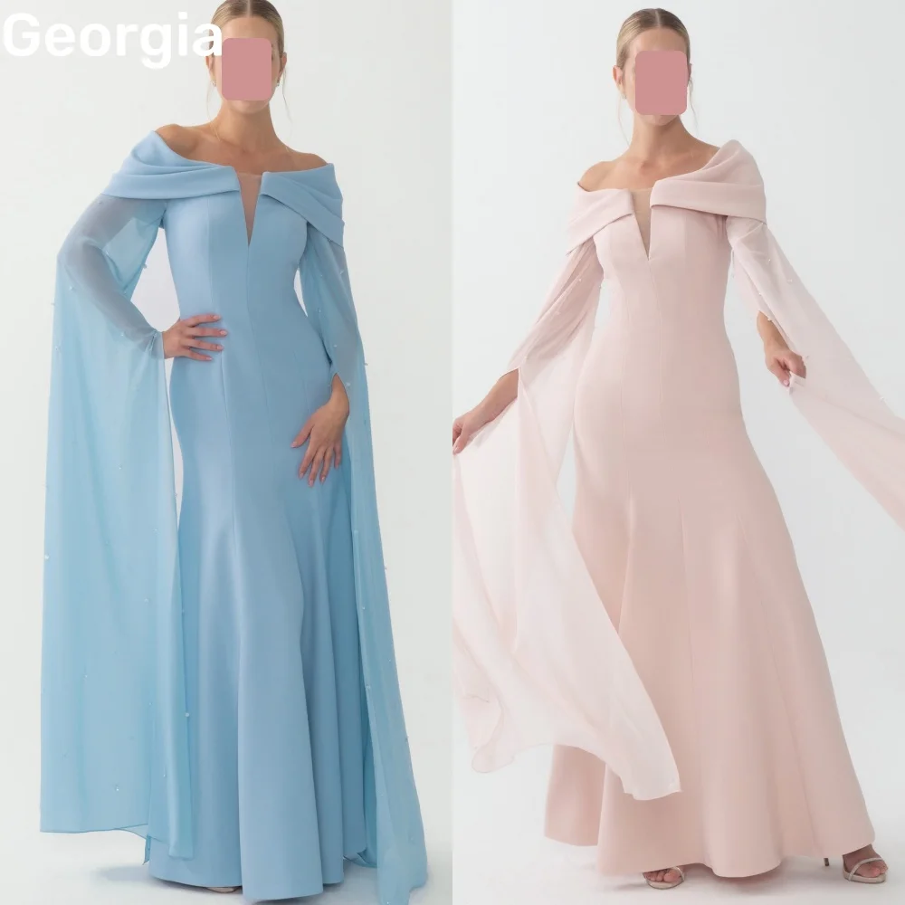 Elegant Customize Luxury Evening Dresses Mermaid Off-The-Shoulder Floor-Length Dresses For Prom Ruffle Zipper Up Long Sleeves
Elegant Customize Luxury Evening Dresses Mermaid Off-The-Shoulder Floor-Length Dresses For Prom Ruffle Zipper Up Long Sleeves