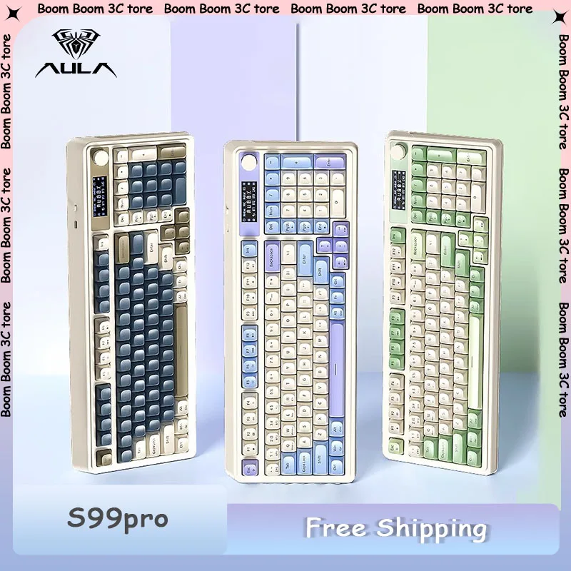 AULA S99 Pro клавиатура трехрежимная беспроводная киберспортивная клавиатура многофункциональная ручка экран дисплея RGB индивидуальная игровая клавиатура подарок
AULA S99 Pro клавиатура трехрежимная беспроводная киберспортивная клавиатура многофункциональная ручка экран дисплея RGB индивидуальная игровая клавиатура подарок