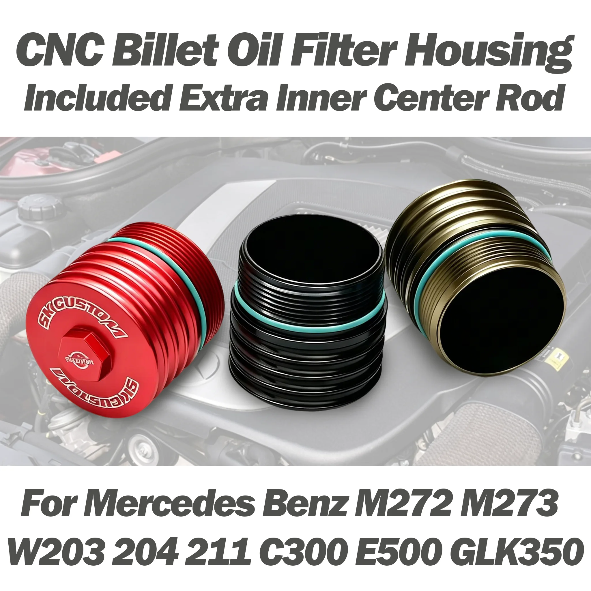 For Mercedes Benz M272 M273 Engine Oil Filter Housing W203 204 211 C300 E500 GLK350 Modification Aluminum Filter Cover
For Mercedes Benz M272 M273 Engine Oil Filter Housing W203 204 211 C300 E500 GLK350 Modification Aluminum Filter Cover