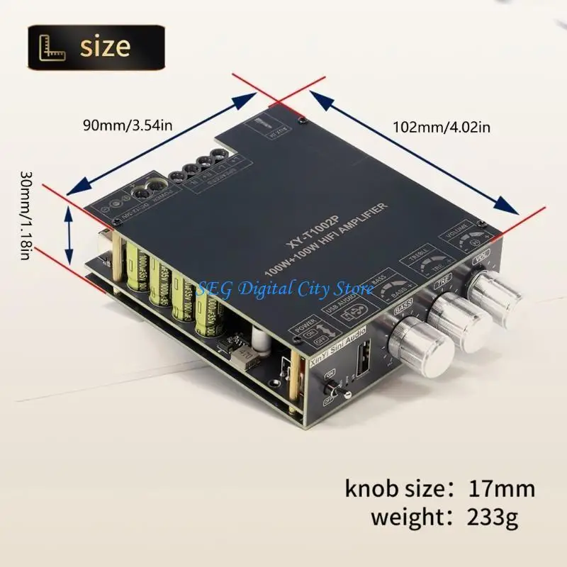 U75B T1002P 100W Auditory Amplifier Board TPA3221 and 3116 Chip Efficient Digital
U75B T1002P 100W Auditory Amplifier Board TPA3221 and 3116 Chip Efficient Digital
