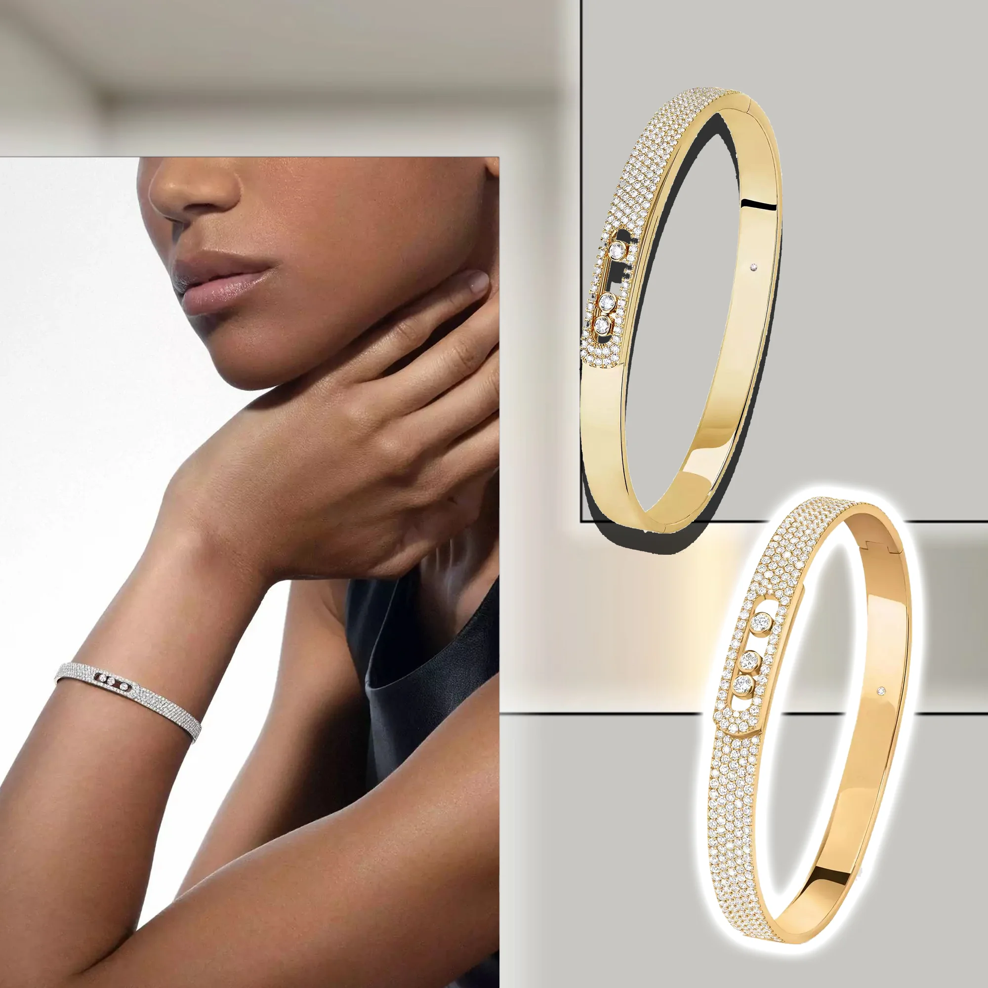 Sparkling Zircon Fashionable French Pure Silver Bracelet S925 Women's Bracelet Love Anniversary Gift Move Noa Series
Sparkling Zircon Fashionable French Pure Silver Bracelet S925 Women's Bracelet Love Anniversary Gift Move Noa Series
