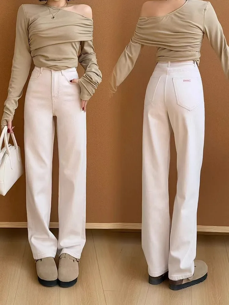 Pink Washed High Waist Color Block Straight Leg Jeans Women's Spring 2025 New Fashion Ageless Versatile Long Pants
Pink Washed High Waist Color Block Straight Leg Jeans Women's Spring 2025 New Fashion Ageless Versatile Long Pants