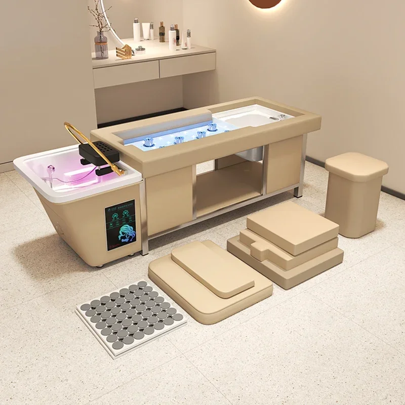 Multifunctional pedicure and moxibustion shampoo bed with customizable color LOGO for physical therapy shop
Multifunctional pedicure and moxibustion shampoo bed with customizable color LOGO for physical therapy shop