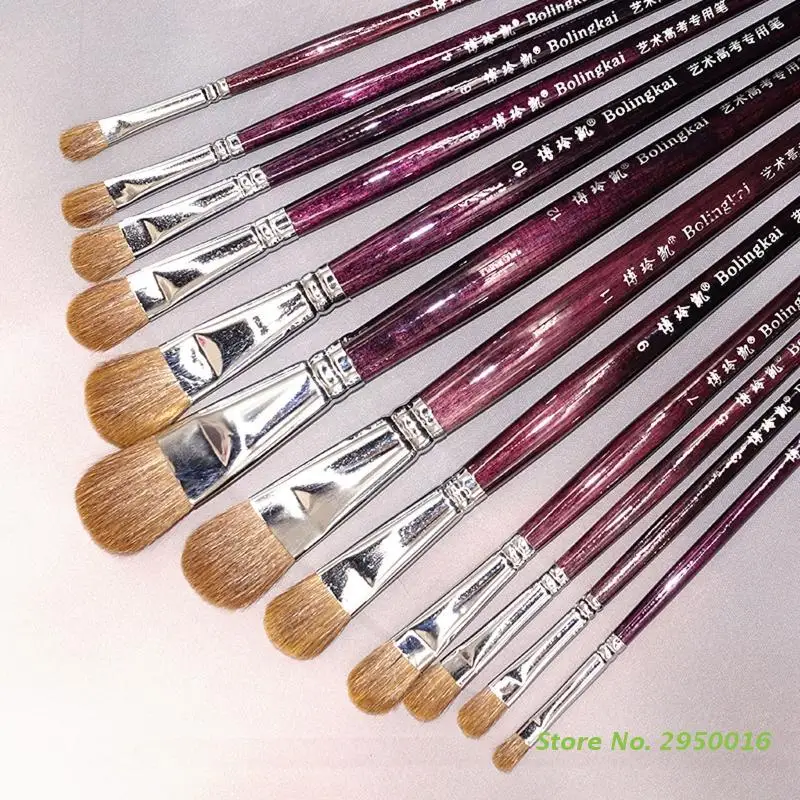 12pcs Paint Brushes Set Artist Paintbrushes Nylon Flat Head Wooden Pole for Acrylic Painting Oil Watercolor Canvas Board
12pcs Paint Brushes Set Artist Paintbrushes Nylon Flat Head Wooden Pole for Acrylic Painting Oil Watercolor Canvas Board
