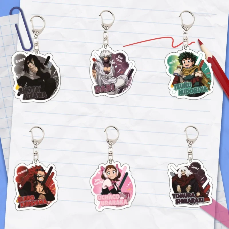 Acrylic Key Buckle for My Hero Academia Shota Aizawa Izuku Midoriya Ochaco Uraraka Anime Peripheral Self-Made Pendant Souvenir
Acrylic Key Buckle for My Hero Academia Shota Aizawa Izuku Midoriya Ochaco Uraraka Anime Peripheral Self-Made Pendant Souvenir