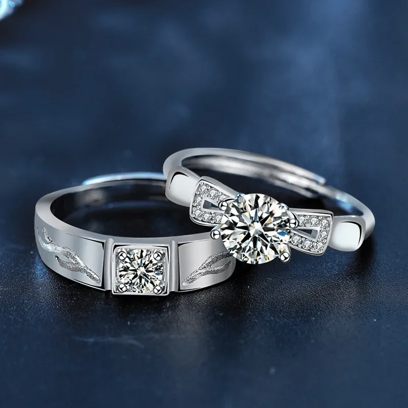 Moissanite couple ring pair ring PT950 18K gold mozzarella diamond jewelry open hand jewelry
Moissanite couple ring pair ring PT950 18K gold mozzarella diamond jewelry open hand jewelry