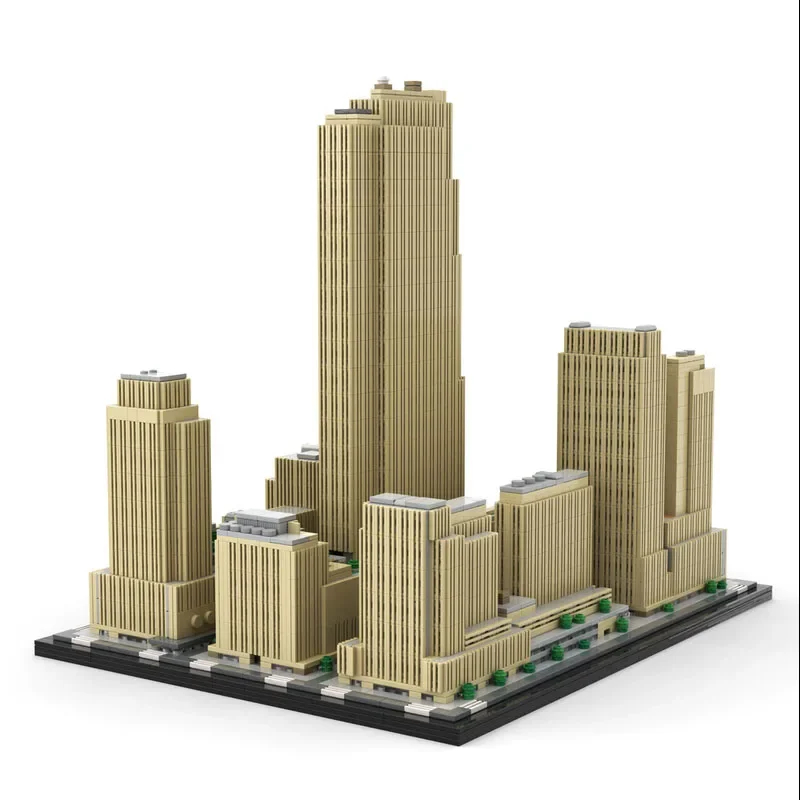 MOC 1:800 Rockefeller Center квадратные строительные блоки Нью-Йорк небоскребы городской пейзаж архитектура игрушки для детей подарки на день рождения
MOC 1:800 Rockefeller Center квадратные строительные блоки Нью-Йорк небоскребы городской пейзаж архитектура игрушки для детей подарки на день рождения