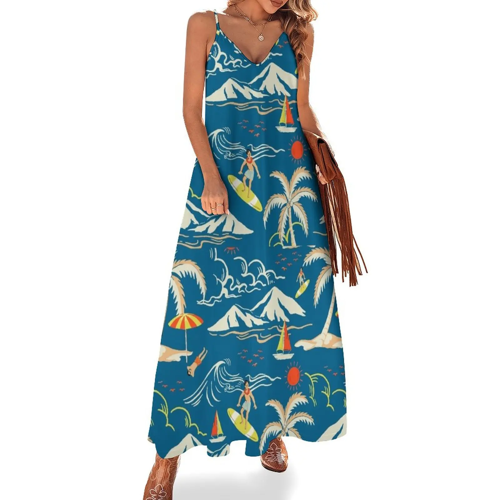 blue tropical island Sleeveless Dress dresses summer luxury dress elegant dresses for women Dress
blue tropical island Sleeveless Dress dresses summer luxury dress elegant dresses for women Dress