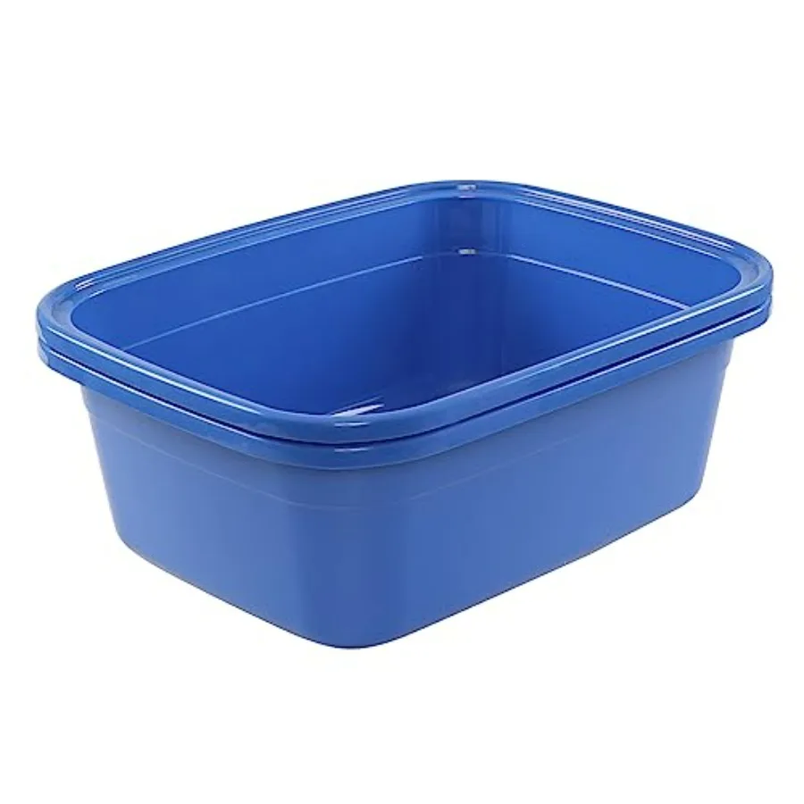 2 Pack 18 Quart Plastic Wash Basin, Rectangular Dishpan Wash Tub
2 Pack 18 Quart Plastic Wash Basin, Rectangular Dishpan Wash Tub