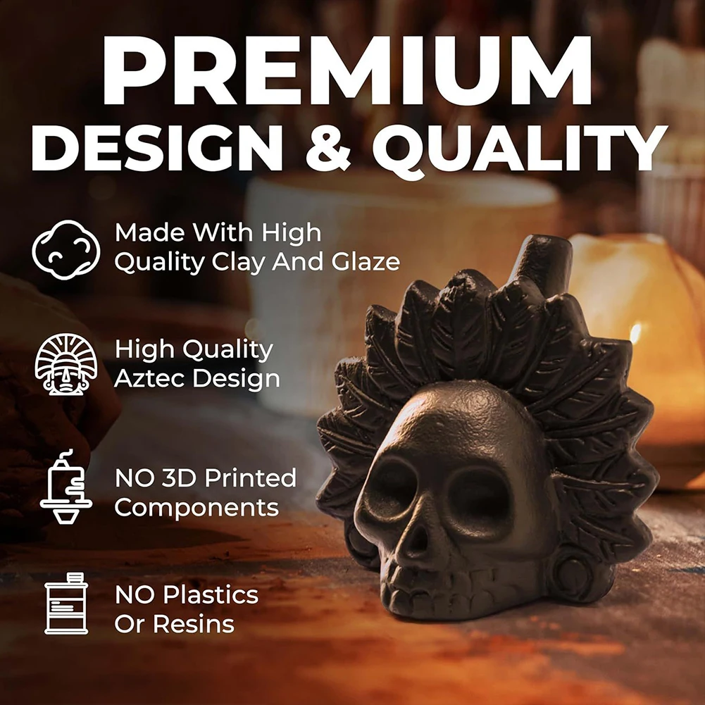 Ацтекский свисток смерти, аутентичный ацтекский свисток, громкий жуткий реалистичный человеческий кричащий ацтекский свисток призрачной войны, череп, реквизит на Хэллоуин
Ацтекский свисток смерти, аутентичный ацтекский свисток, громкий жуткий реалистичный человеческий кричащий ацтекский свисток призрачной войны, череп, реквизит на Хэллоуин