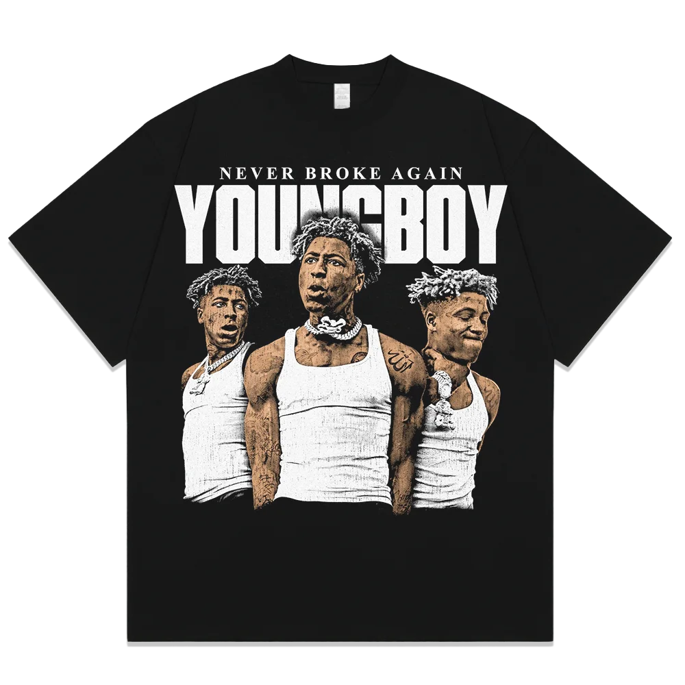 Футболка Homage Tees Youngboy в стиле хип-хоп с принтом американского рэпера, ретро-принт, уличный стиль, свободный крой, из чистого хлопка, с круглым вырезом
Футболка Homage Tees Youngboy в стиле хип-хоп с принтом американского рэпера, ретро-принт, уличный стиль, свободный крой, из чистого хлопка, с круглым вырезом