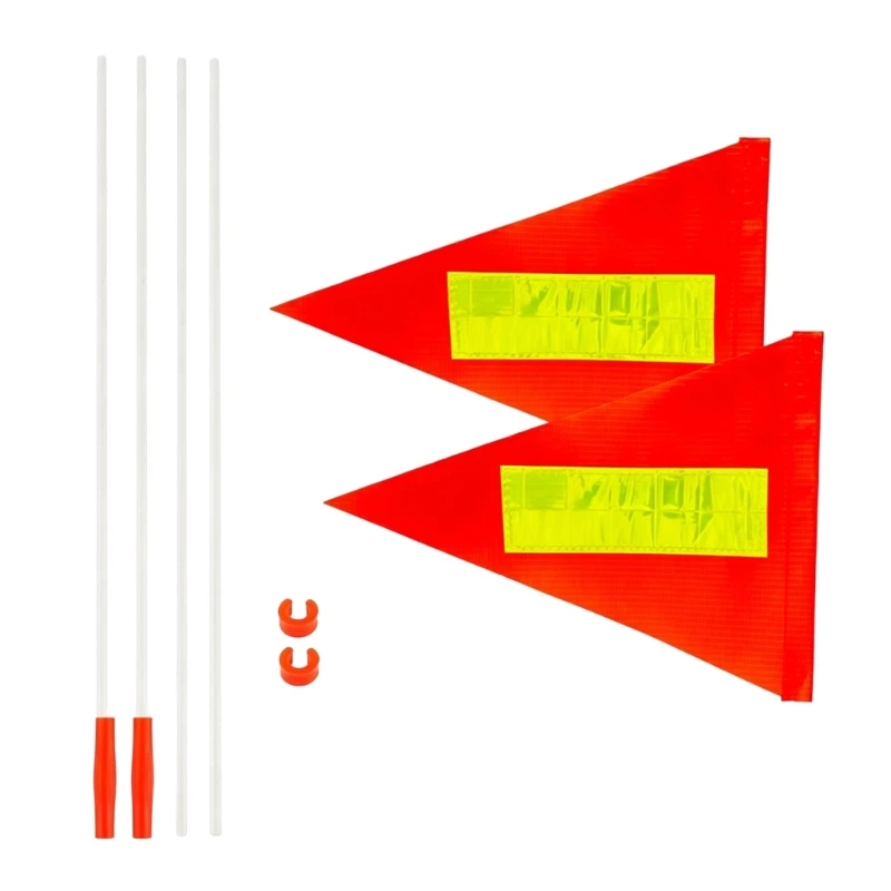 Set Of 2 Heavy Duty Reflective Warning Flags For Neighborhood Safety Sign Emergency Use And Outdoor Activity Marking J0MC
Set Of 2 Heavy Duty Reflective Warning Flags For Neighborhood Safety Sign Emergency Use And Outdoor Activity Marking J0MC
