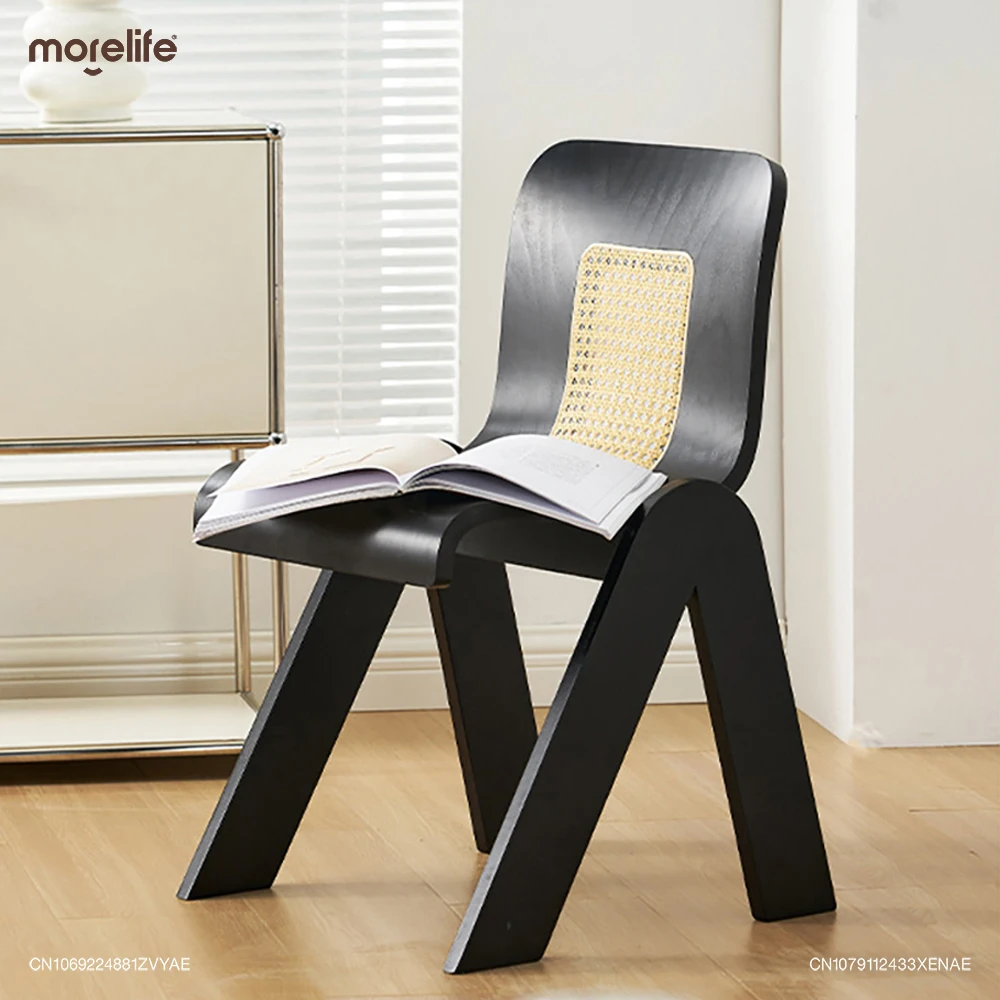 French Light Luxury Retro Rattan Dining Chair Creative C-shape Backrest Solid Wood Chair Living Room Leisure Chair Furniture
French Light Luxury Retro Rattan Dining Chair Creative C-shape Backrest Solid Wood Chair Living Room Leisure Chair Furniture