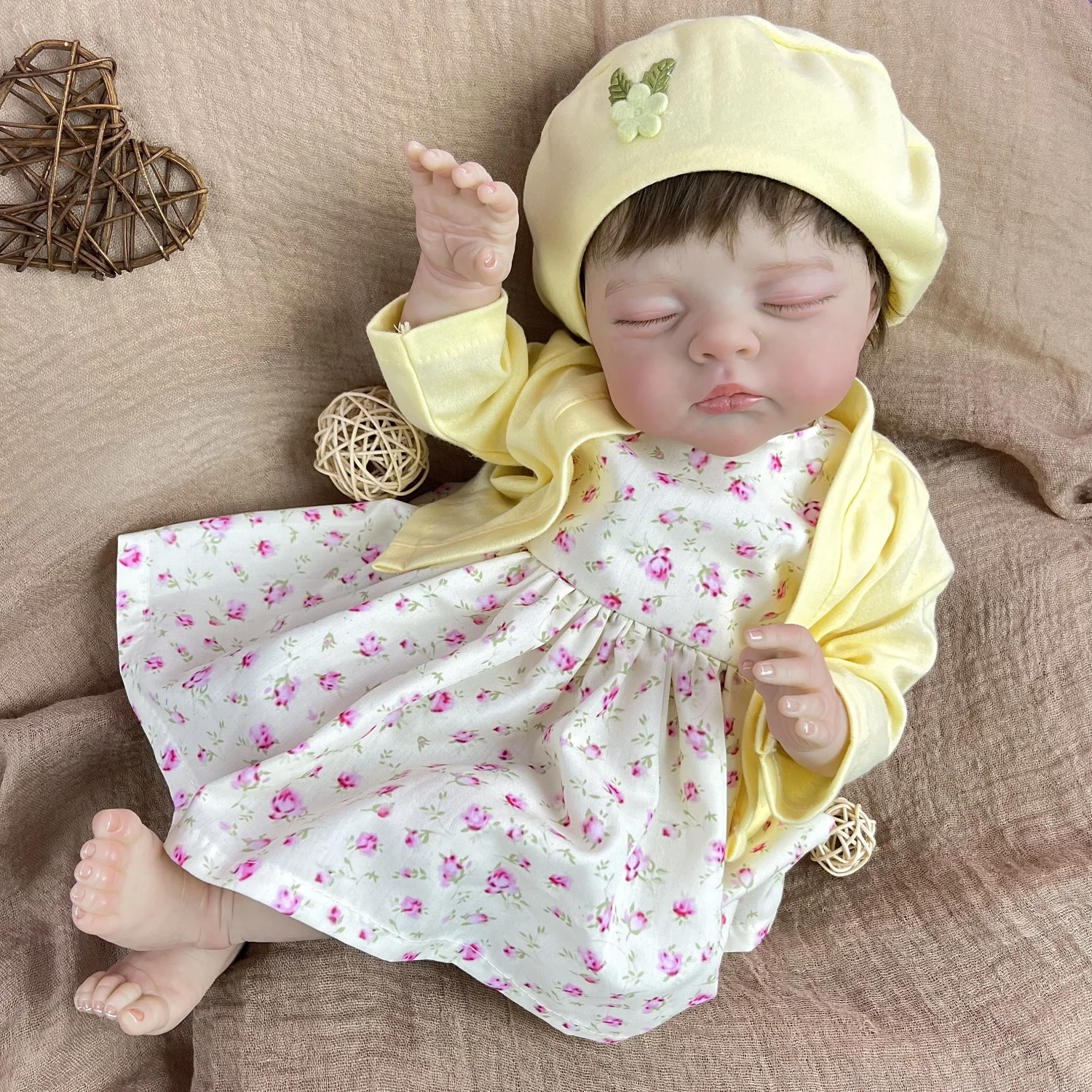BZDOLL 48 CM 3D-Paint Skin Doll with Visible Veins Sleeping Reborn Baby Soft Cloth Body Lifelike Collectable Birthday Figurine
BZDOLL 48 CM 3D-Paint Skin Doll with Visible Veins Sleeping Reborn Baby Soft Cloth Body Lifelike Collectable Birthday Figurine