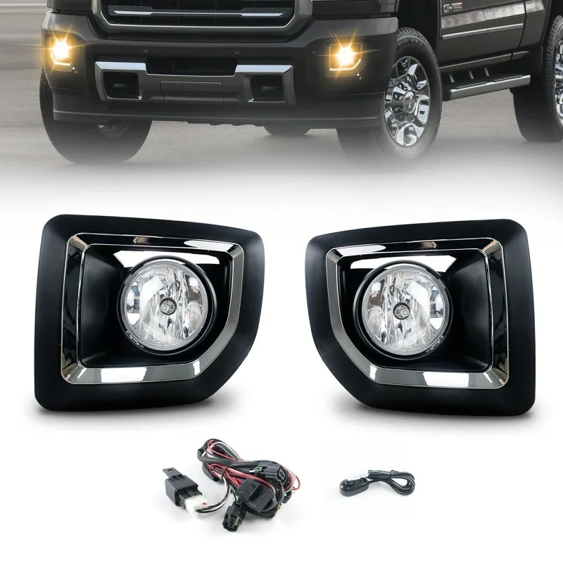 Автомобильные противотуманные фары для Gimsey GMC Sierra 2500HD 3500HD Галогенные передние противотуманные фары
Автомобильные противотуманные фары для Gimsey GMC Sierra 2500HD 3500HD Галогенные передние противотуманные фары