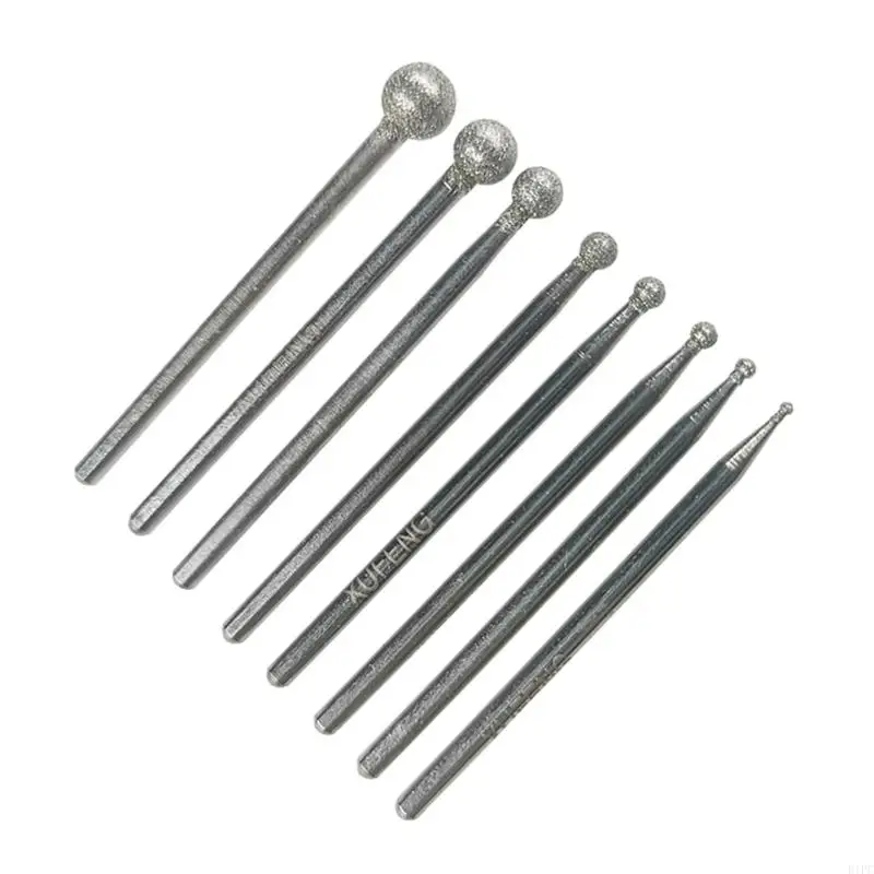 E1PC 8 PCS 2.35mm Shank Diamond Spherical for Head Diamond Grinding Bits Rotary Tools
E1PC 8 PCS 2.35mm Shank Diamond Spherical for Head Diamond Grinding Bits Rotary Tools