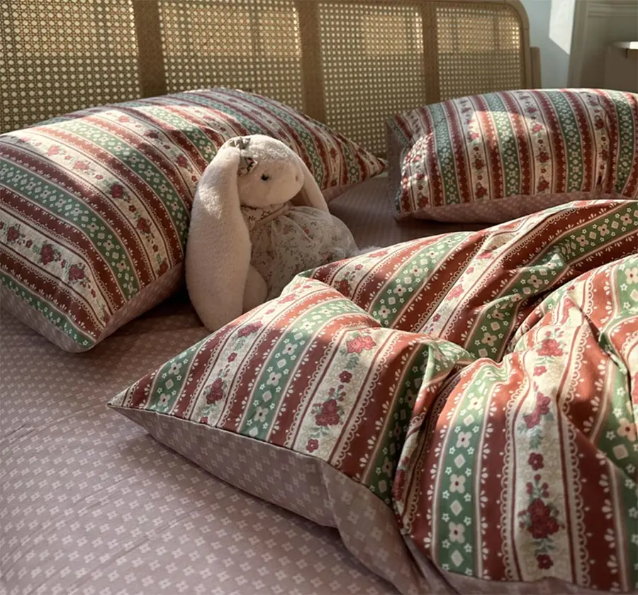 Vintage pastoral flower red green bedding set,twin full queen king retro cotton home textile bed sheet pillow case quilt cover
Vintage pastoral flower red green bedding set,twin full queen king retro cotton home textile bed sheet pillow case quilt cover