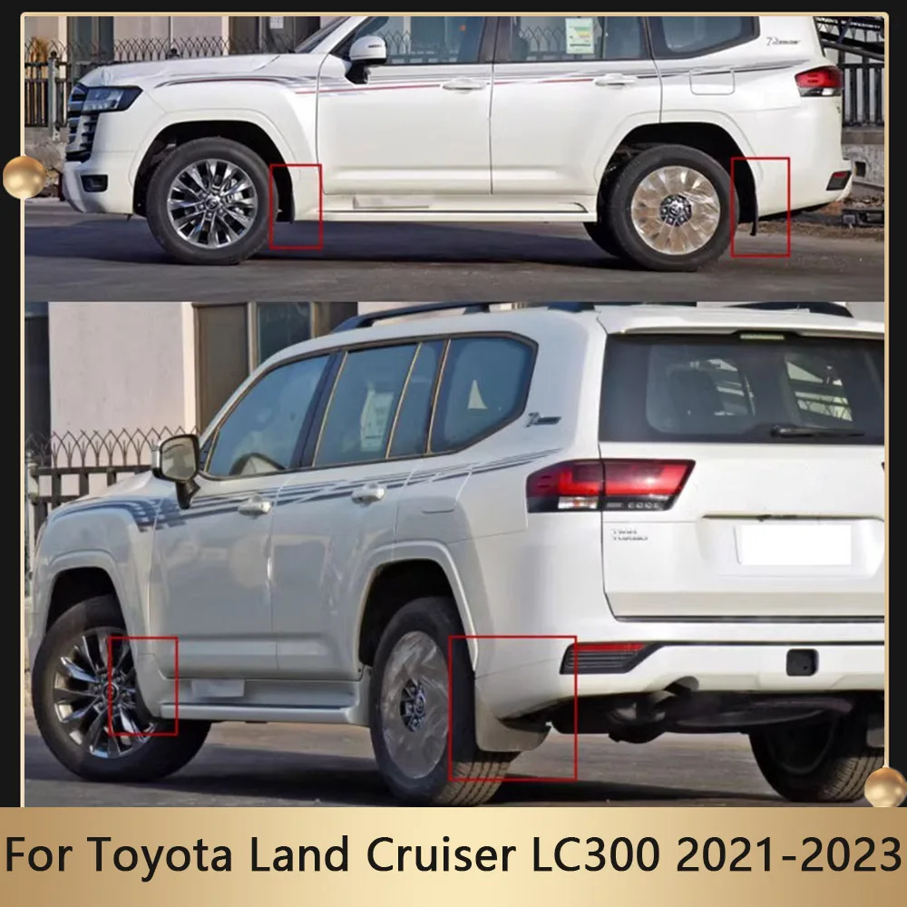 Car Mudguard For Toyota Land Cruiser LC300 2021 2022 2023 Fender Mud Guard Flap Splash Mudguard Plastic Auto Part Accessories
Car Mudguard For Toyota Land Cruiser LC300 2021 2022 2023 Fender Mud Guard Flap Splash Mudguard Plastic Auto Part Accessories