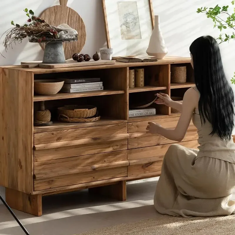 Y Pine Wood Sideboard All Solid Wood Storage Open Grid Wall-Mounted Drawer Cabinet
Y Pine Wood Sideboard All Solid Wood Storage Open Grid Wall-Mounted Drawer Cabinet