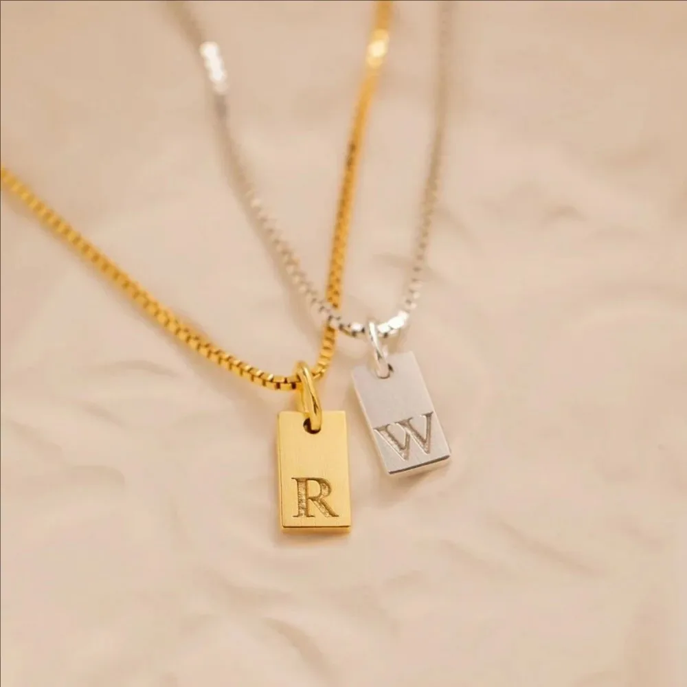 Cutomed Initial Letter Name Customized Necklace Stainless Steel Engraved Alphabet Charm Pendant Accessories Women's Jewelry
Cutomed Initial Letter Name Customized Necklace Stainless Steel Engraved Alphabet Charm Pendant Accessories Women's Jewelry