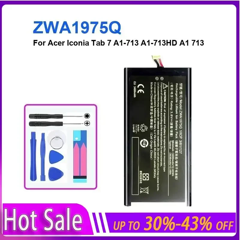 Аккумулятор для планшета 3536 мАч для Acer Iconia Tab 7 A1-713 A1-713HD A1 713 ZWA1975Q, долговечный и сменный аккумулятор
Аккумулятор для планшета 3536 мАч для Acer Iconia Tab 7 A1-713 A1-713HD A1 713 ZWA1975Q, долговечный и сменный аккумулятор