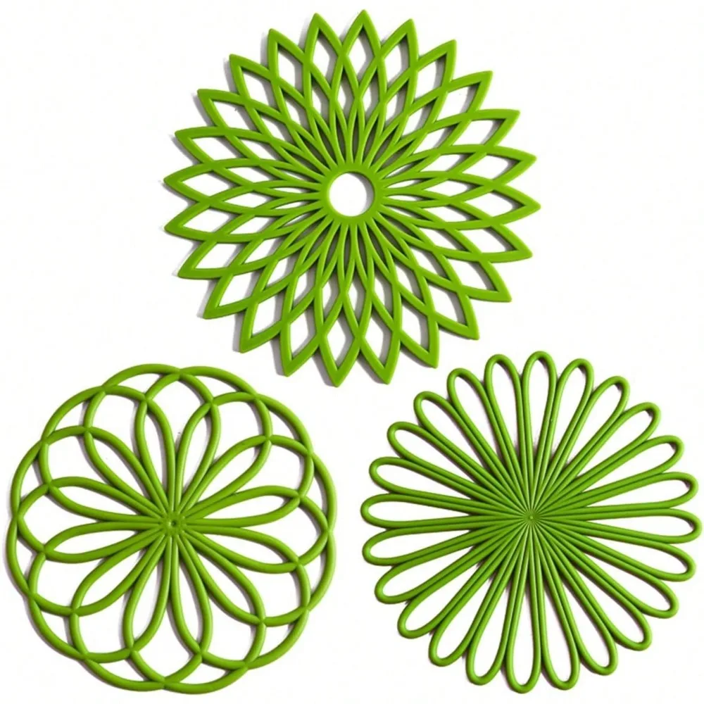 Set Of 3 Silicone Trivet Mat - Hot Pot Holder Hot Pads For Table & Countertop - Trivet For Hot Dishes - Non-Slip & Heat Resistant Modern Kitchen Hot Pads For Pots & Pans, Navy Blue
Set Of 3 Silicone Trivet Mat - Hot Pot Holder Hot Pads For Table & Countertop - Trivet For Hot Dishes - Non-Slip & Heat Resistant Modern Kitchen Hot Pads For Pots & Pans, Navy Blue
