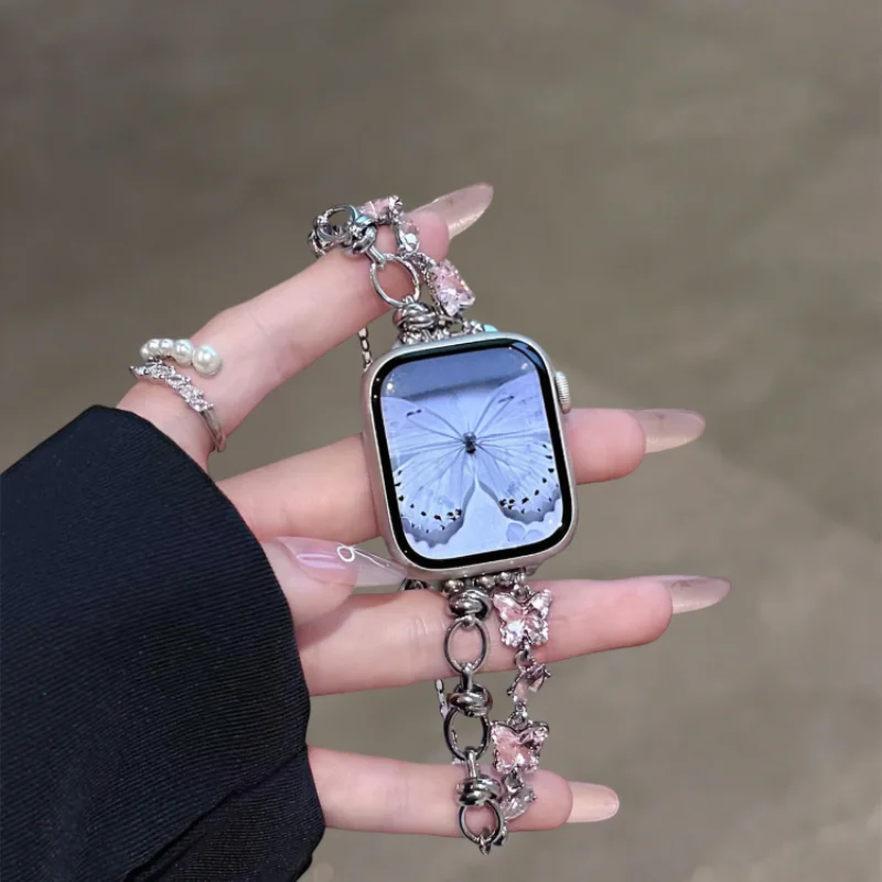 Retro luxury style watch strap compatible with iWatch watch strap 38mm 40mm 41mm 42mm 44mm 45mm 49mm fashionable handmade watch
Retro luxury style watch strap compatible with iWatch watch strap 38mm 40mm 41mm 42mm 44mm 45mm 49mm fashionable handmade watch